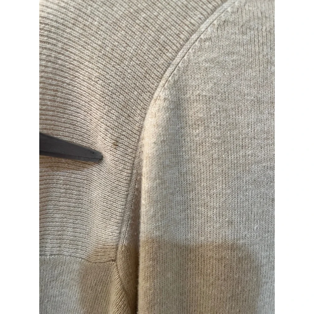 VTG‎ Polo Ralph Lauren Mens XXL Beige 100% Pima Cotton Long Sleeve Polo Sweater